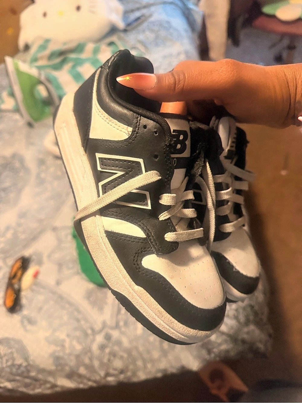 New Balance 480 Black White Sneakers